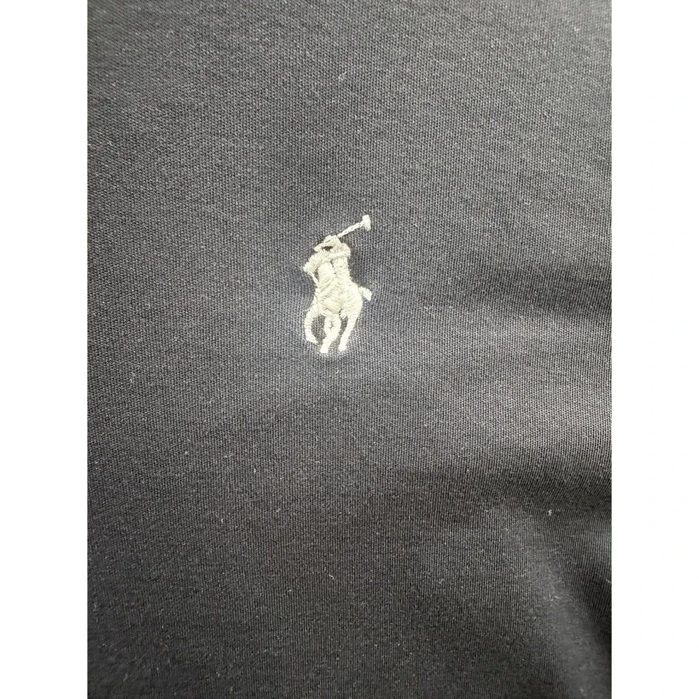 Polo Ralph Lauren Polo Shirt Mens Black Classic Fit Short Sleeve Large